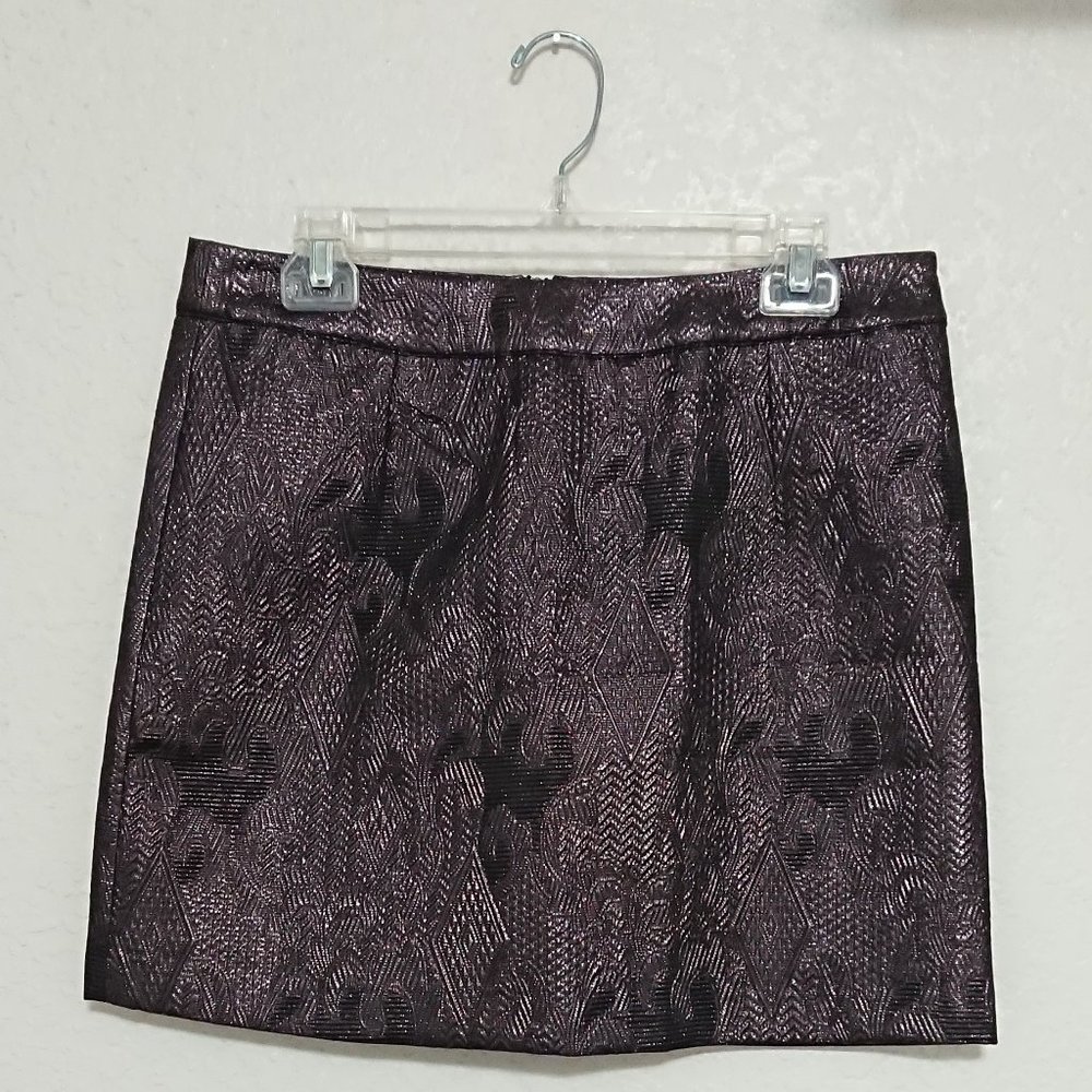 Sunday in Brooklyn metallic miniskirt M NWOT